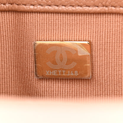 Chanel Caviar Quilted Medium Boy Flap Brown 8 of 10