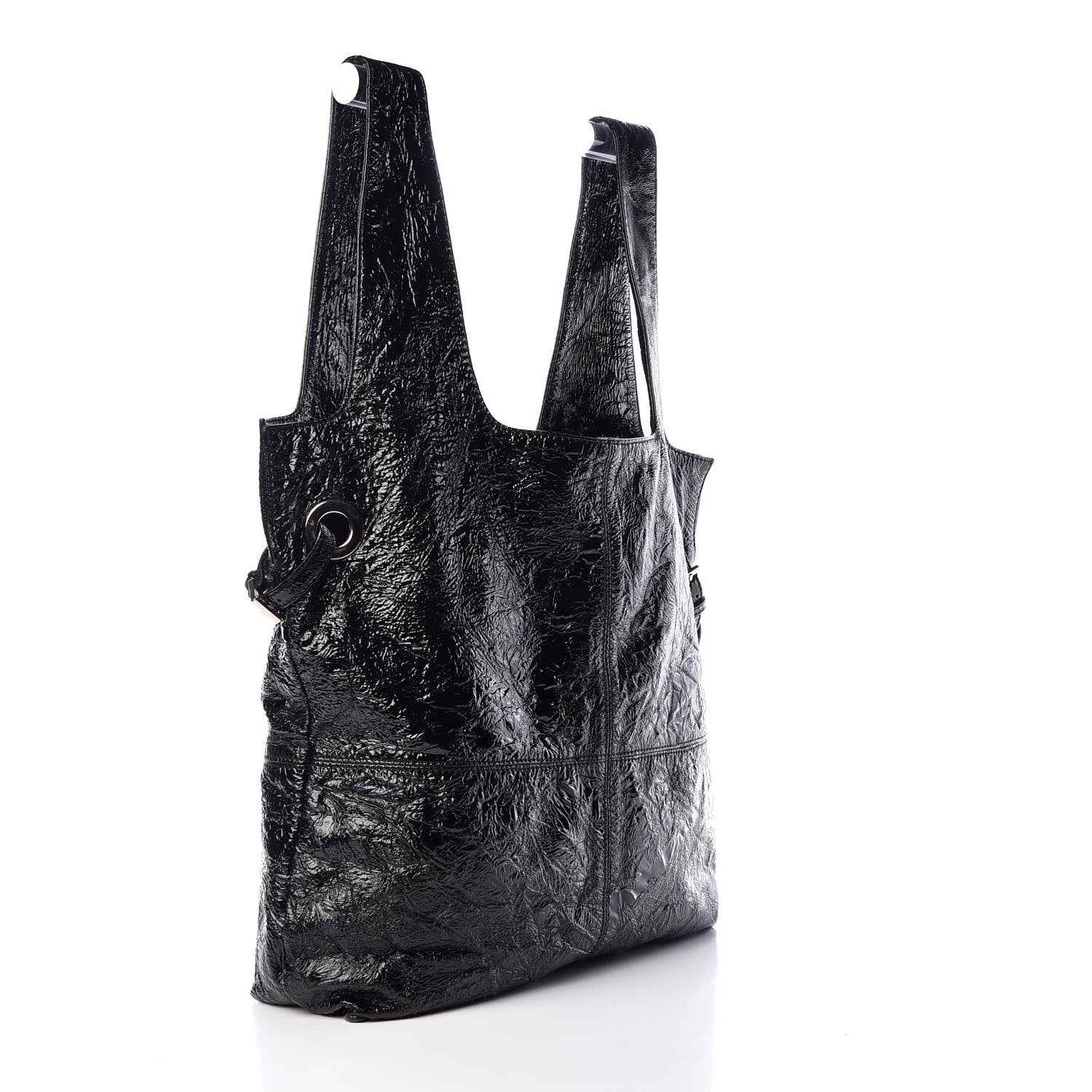 Givenchy Crinkled Patent Hobo Black 3 of 8