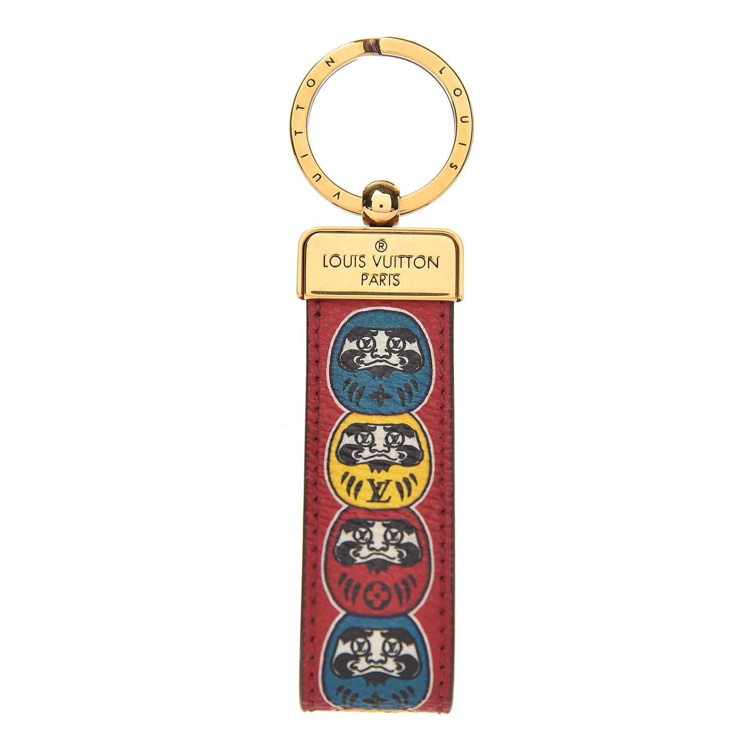 Louis Vuitton Monogram Illustre Kabuki Dragonne Key Ring 1 of 3