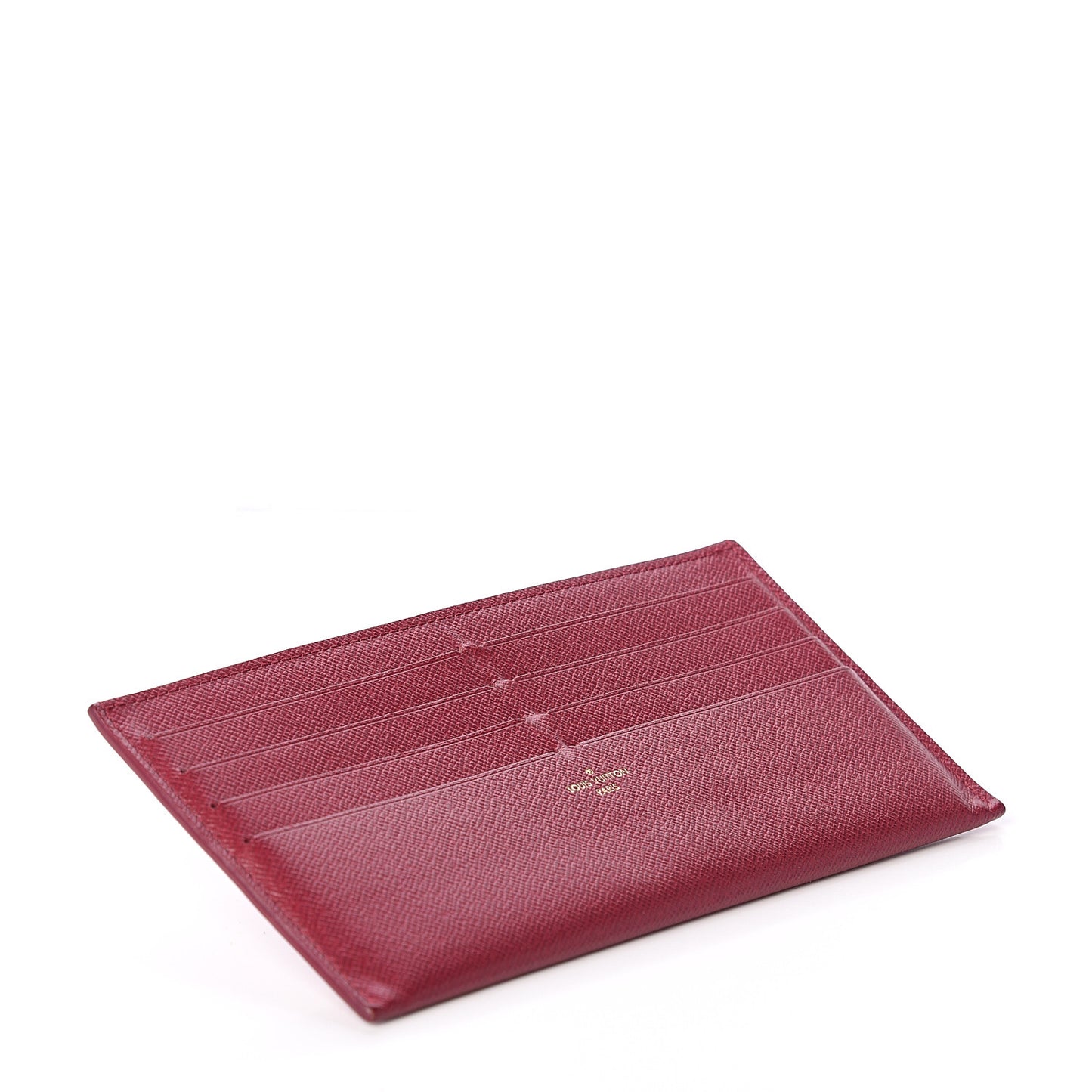 Calfskin Felicie Card Holder Insert Fuchsia