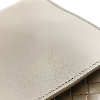 Bottega Veneta Calfskin Intrecciato Pocket Flap Clutch Maple 10 of 11
