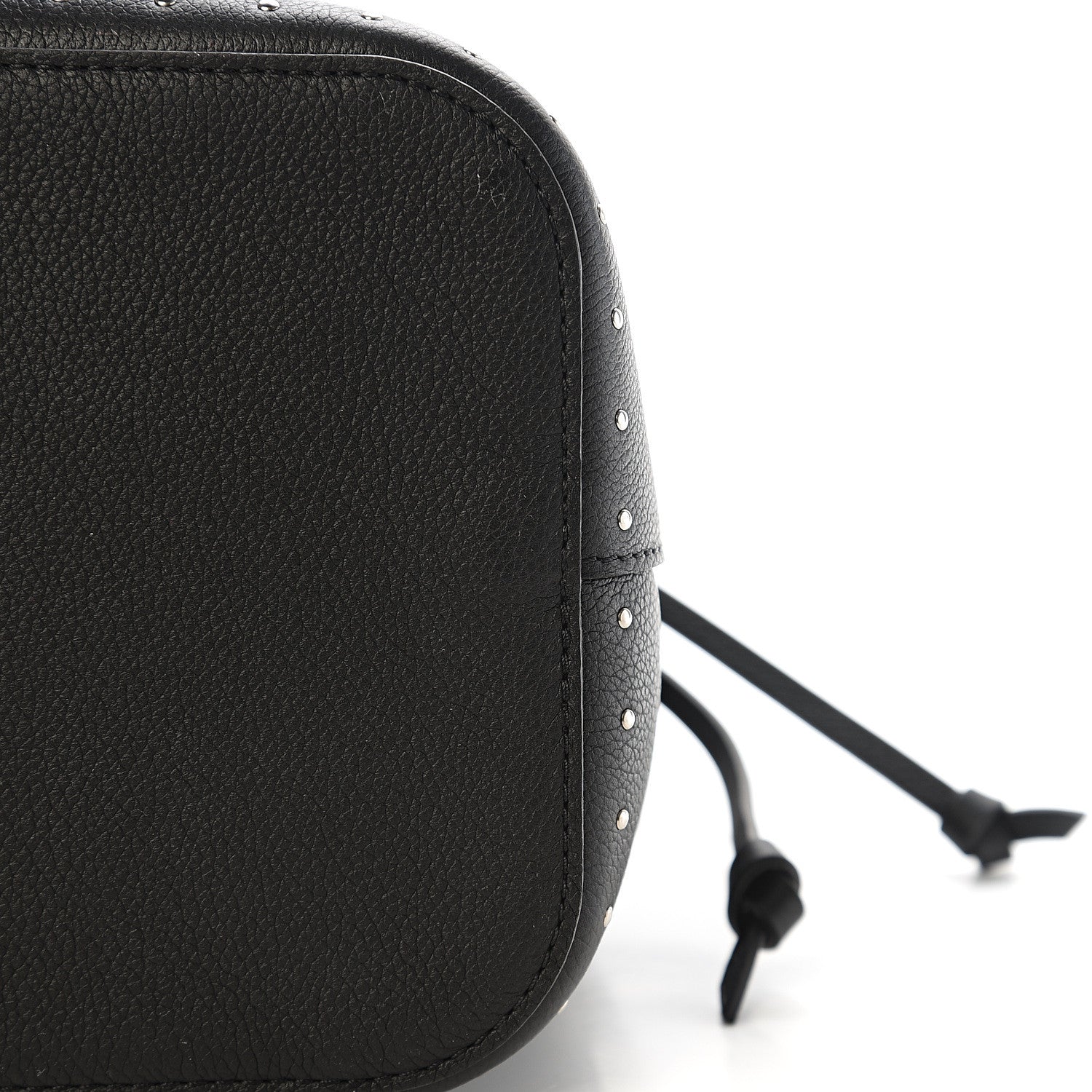 Louis Vuitton Soft Calfskin Lockme Studs Bucket Black 9 of 10