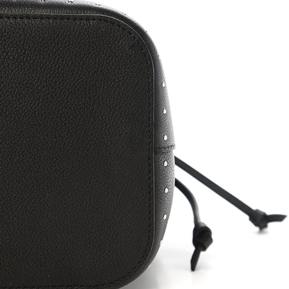 Louis Vuitton Soft Calfskin Lockme Studs Bucket Black 9 of 10