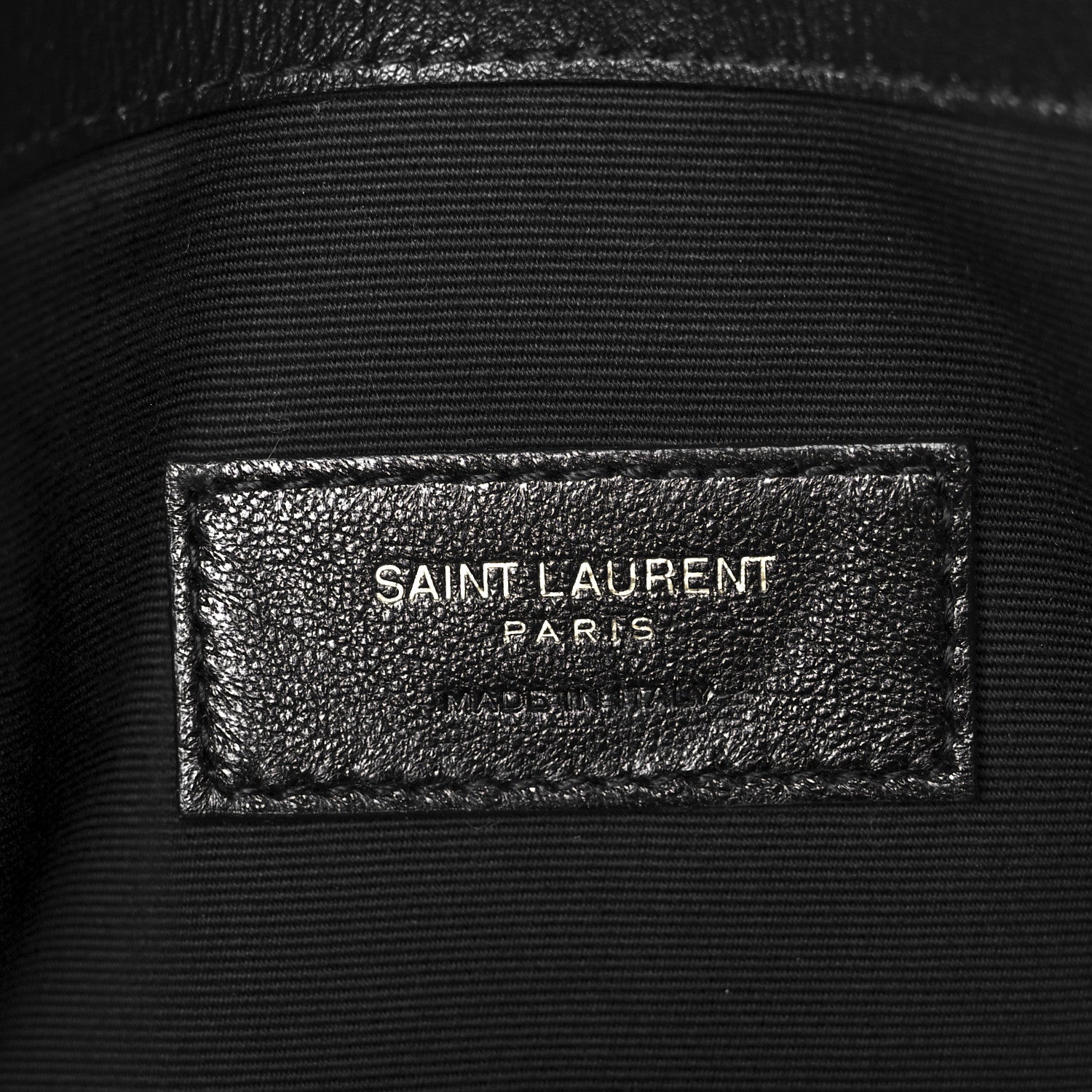 Saint Laurent Patent Calfskin Monogram Uptown Clutch Black 6 of 8