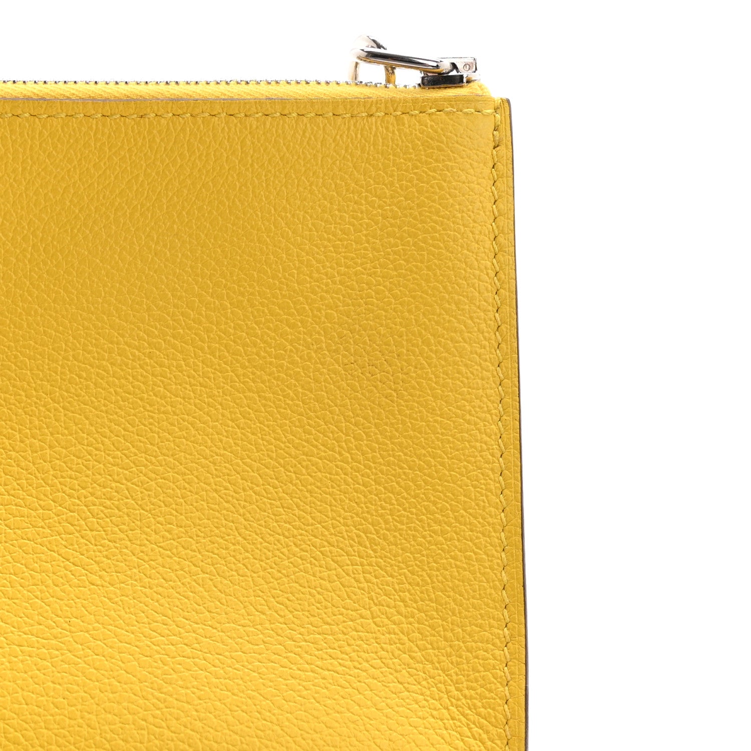 Hermes Evercolor Chaine d'Ancre Zipengo PM Toiletry Pouch Jaune De Naples 6 of 10