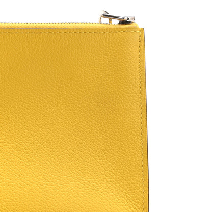 Hermes Evercolor Chaine d'Ancre Zipengo PM Toiletry Pouch Jaune De Naples 6 of 10