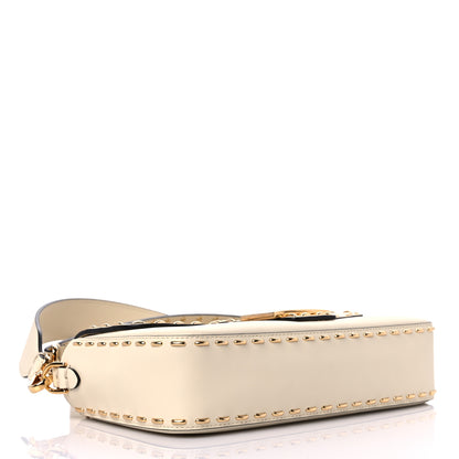 Fendi Vitello King Metal Stitch Baguette Pergamena 4 of 16