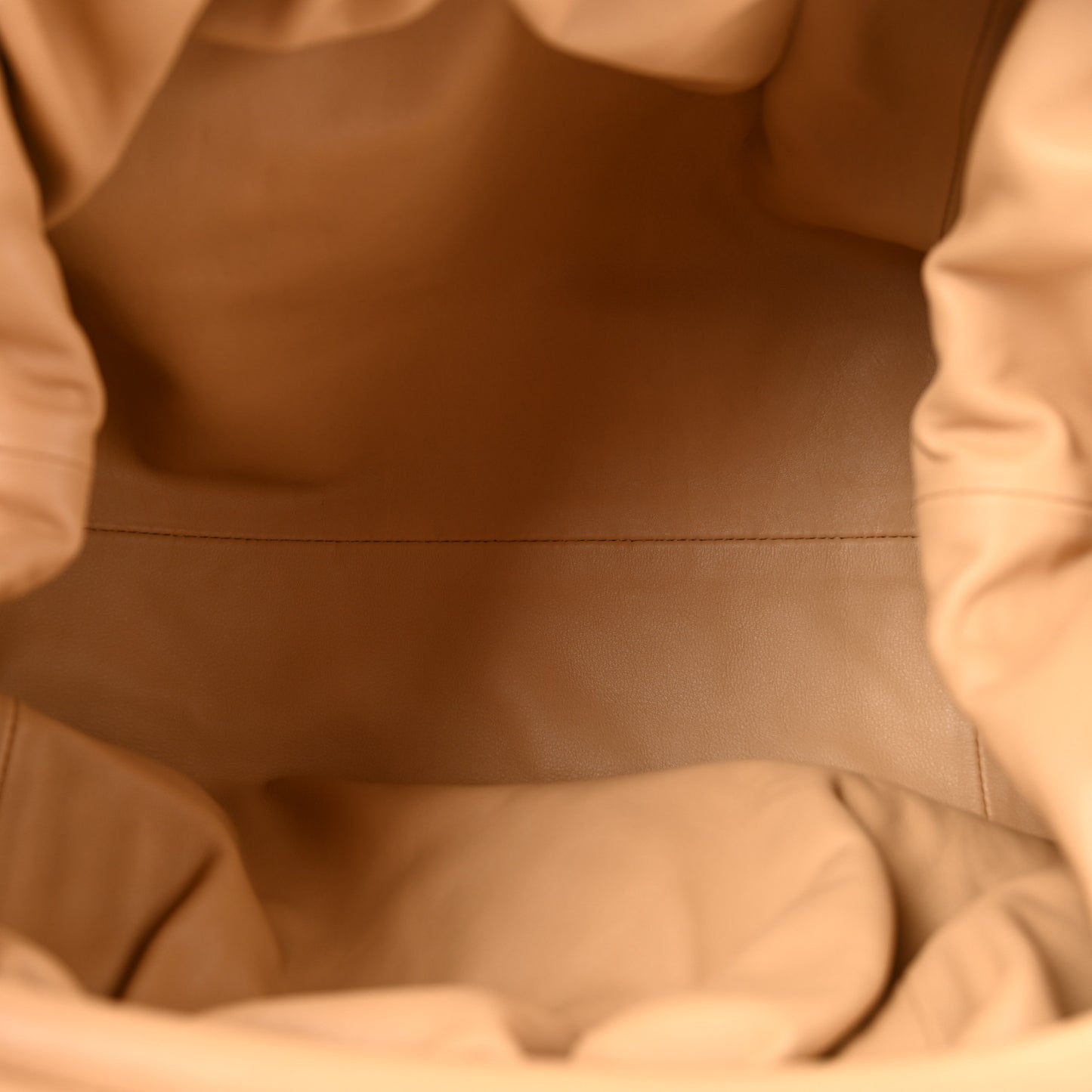 Smooth Butter Calf The Pouch Oversized Clutch Biscotto