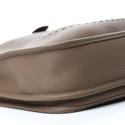 Hermes Taurillon Clemence Evelyne III PM Etoupe 6 of 12
