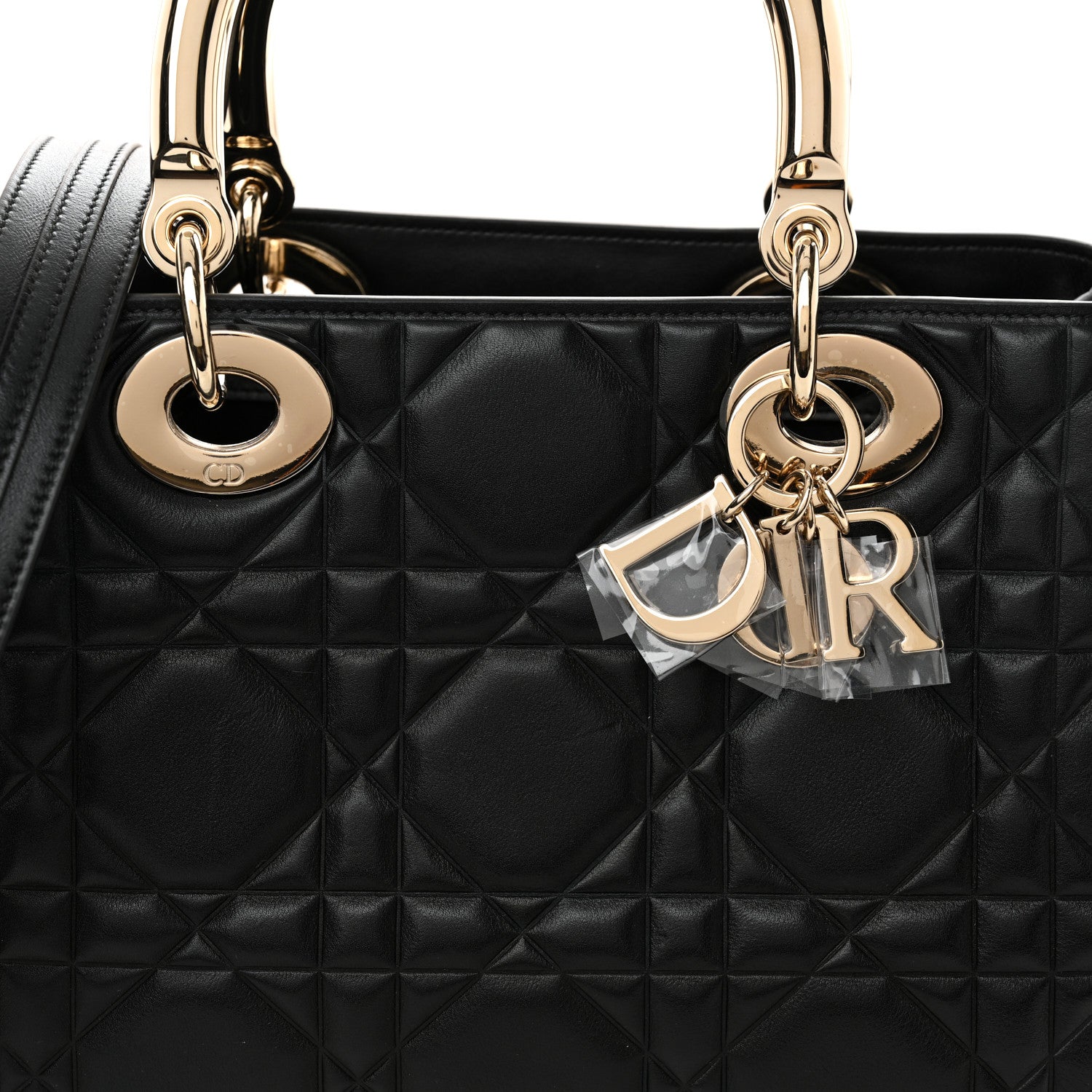 Christian Dior Calfskin Cannage Small The Lady 95.22 Black 8 of 11