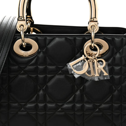 Christian Dior Calfskin Cannage Small The Lady 95.22 Black 8 of 11
