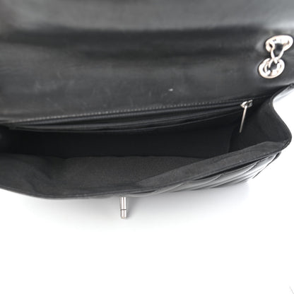 Chanel Lambskin Chevron Quilted Jumbo Leo Lion Flap Black 5 of 9