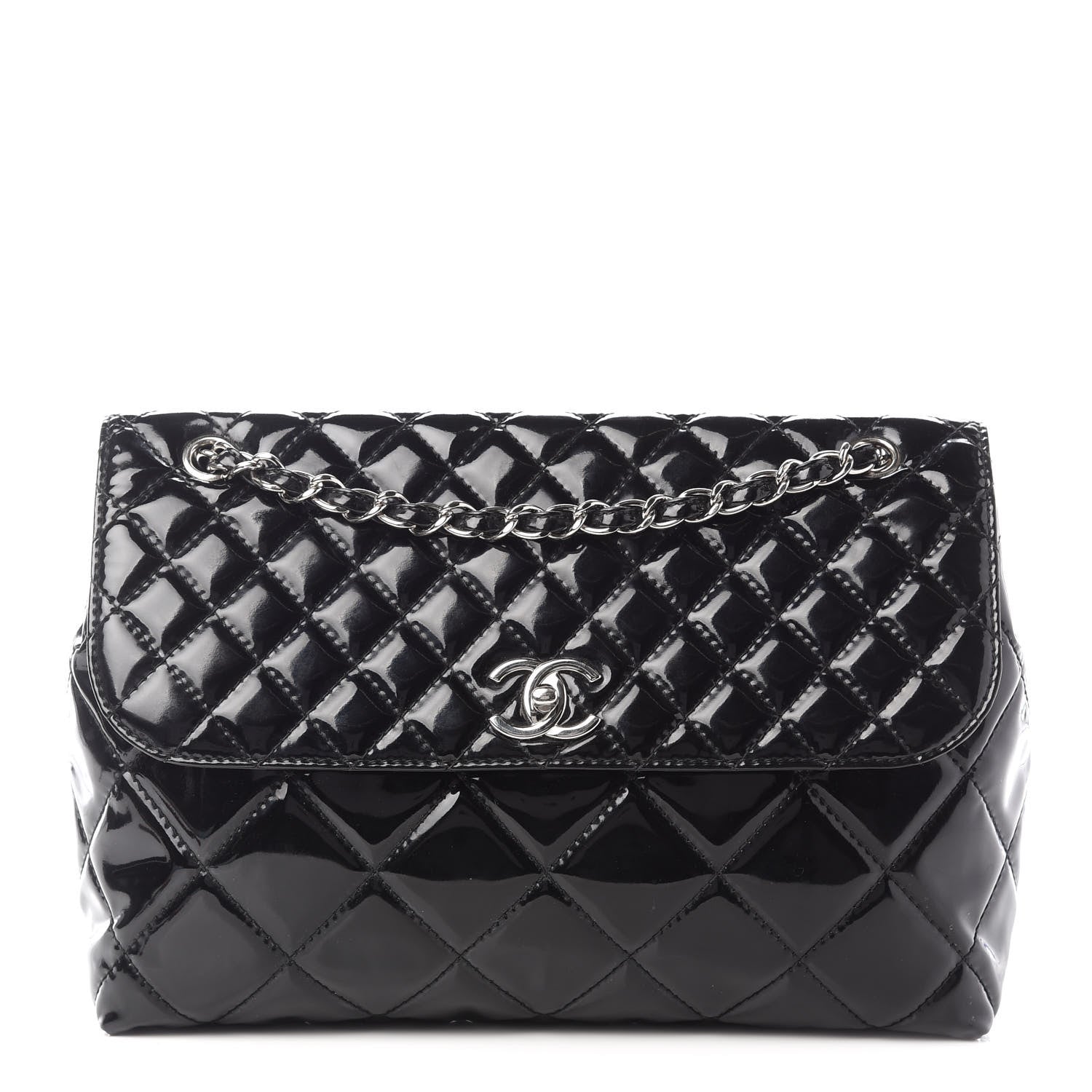 Chanel Vinyl Quilted In the Business Flap Bag Black 1 of 10