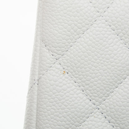 Chanel Caviar Jumbo Single Flap White 10 of 10
