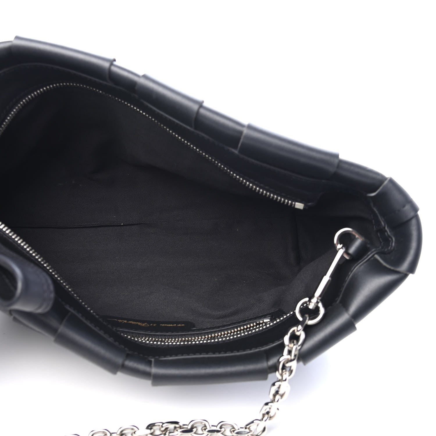 3.1 Phillip Lim Calfskin Odita Lattice Pouch Black 4 of 4