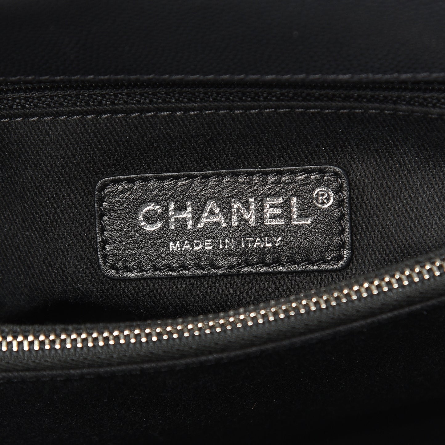 Caviar Chevron Quilted Small Coco Handle Flap Dark Grey