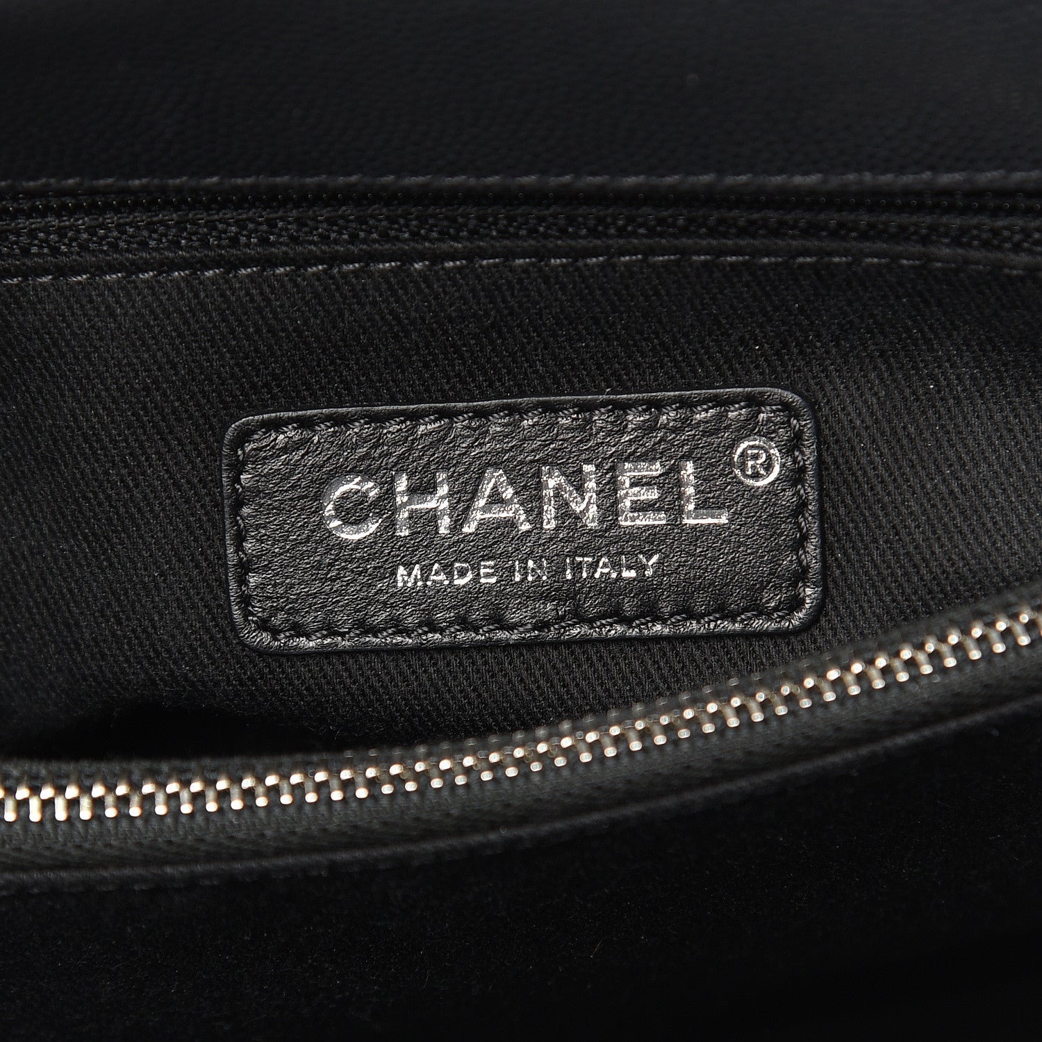 Chanel Caviar Chevron Quilted Small Coco Handle Flap Dark Grey 8 of 10