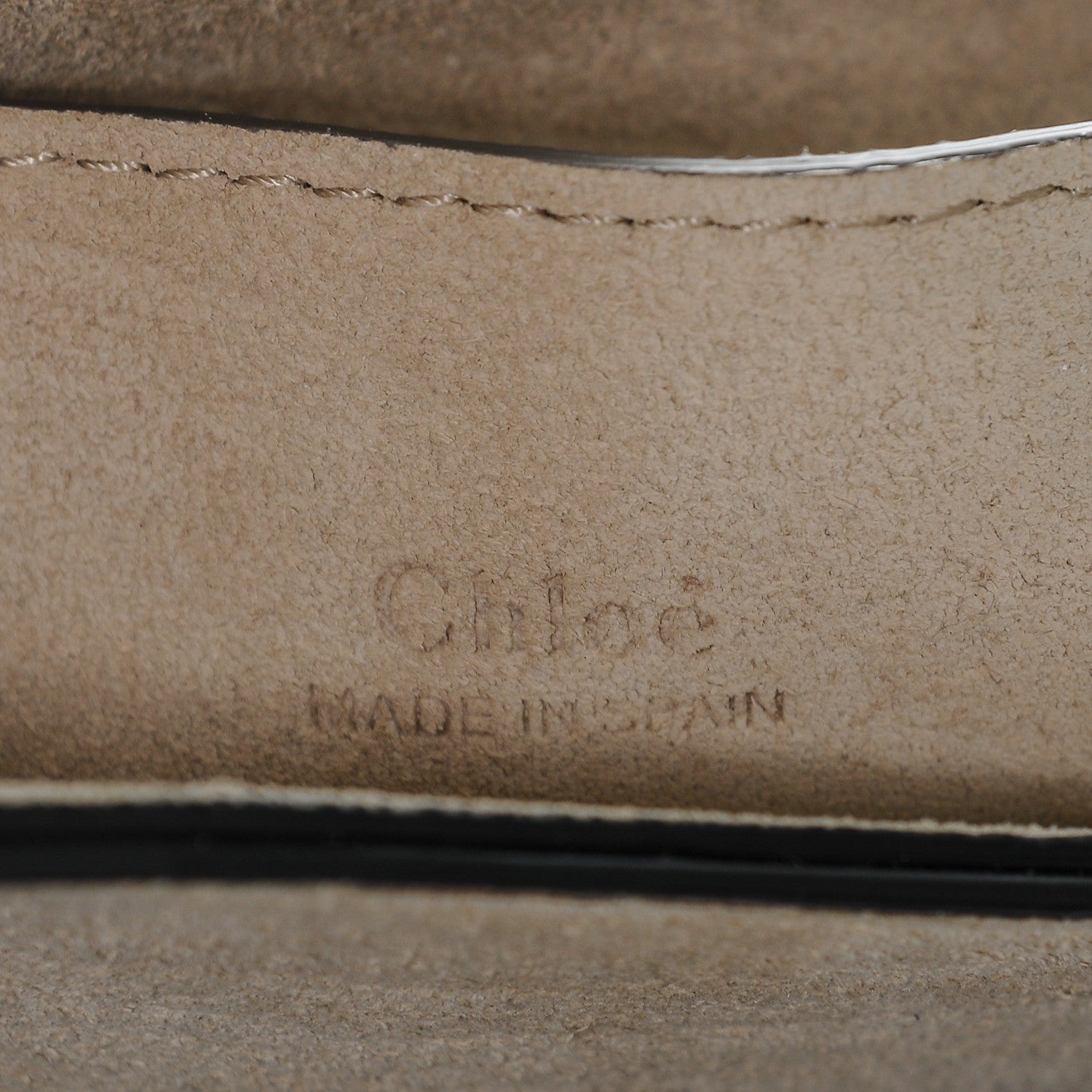 Chloe Suede Calfskin Small Faye Shoulder Bag Carbon Grey 6 of 6