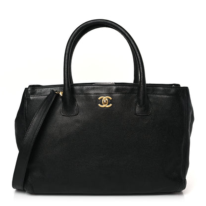 Chanel Calfskin Cerf Executive Shopper Tote Black 1 of 10