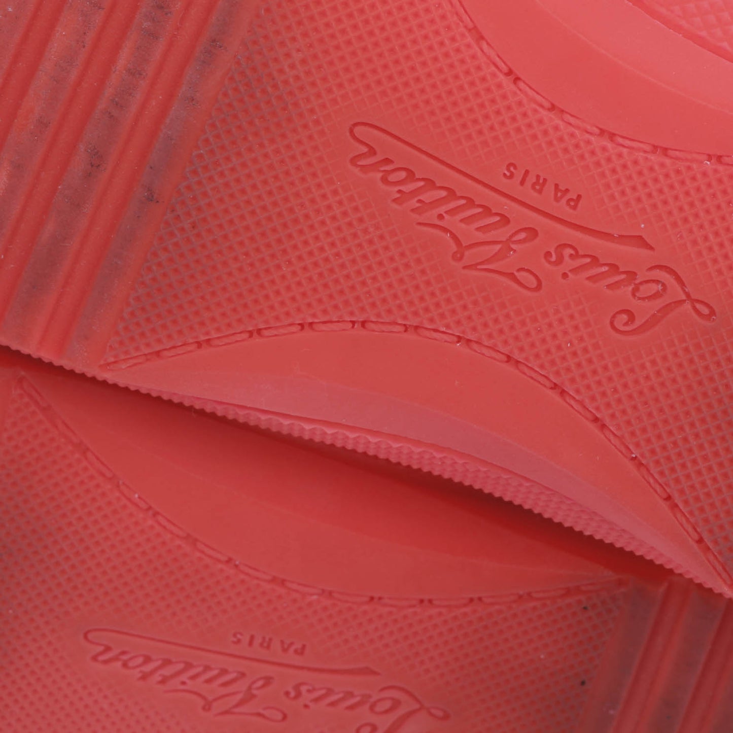 Nylon Calfskin High Top Sneakers Orange 8.5