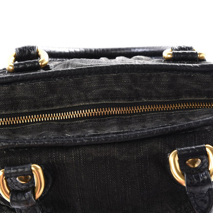 Louis Vuitton Denim Neo Cabby GM Black 11 of 14