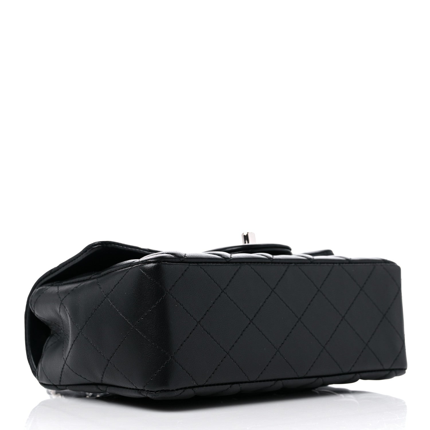 Chanel Lambskin Quilted Mini Rectangular Flap Black 4 of 10