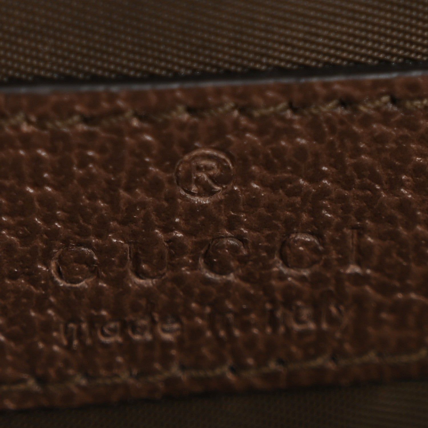 Gucci GG Supreme Monogram Textured Calfskin Web Medium Ophidia Cosmetic Case Beige Ebony New Acero 6 of 8