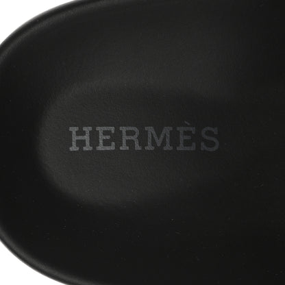 Hermes Calfskin Womens Chypre Sandals 36.5 Black 8 of 11