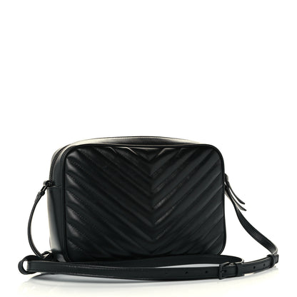 Saint Laurent Calfskin Matelasse Monogram Lou Camera Bag Black 3 of 10