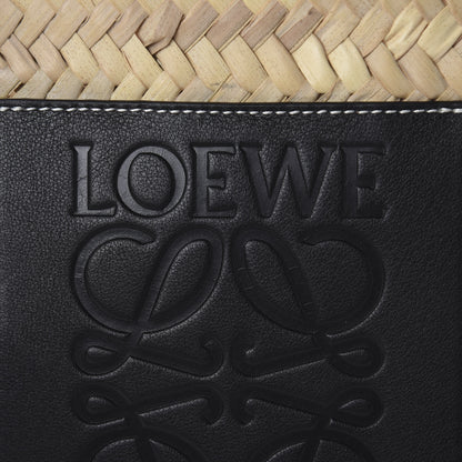 Loewe Raffia Basket Tote Bag Natural Black 7 of 8