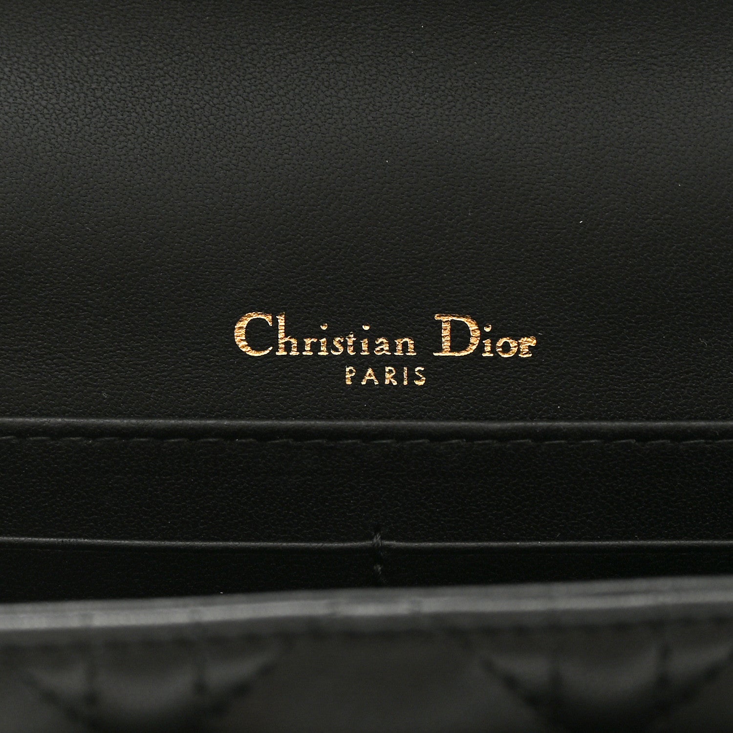 Christian Dior Lambskin Cannage Miss Dior Chain Pouch Black 6 of 14