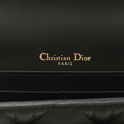 Christian Dior Lambskin Cannage Miss Dior Chain Pouch Black 6 of 14
