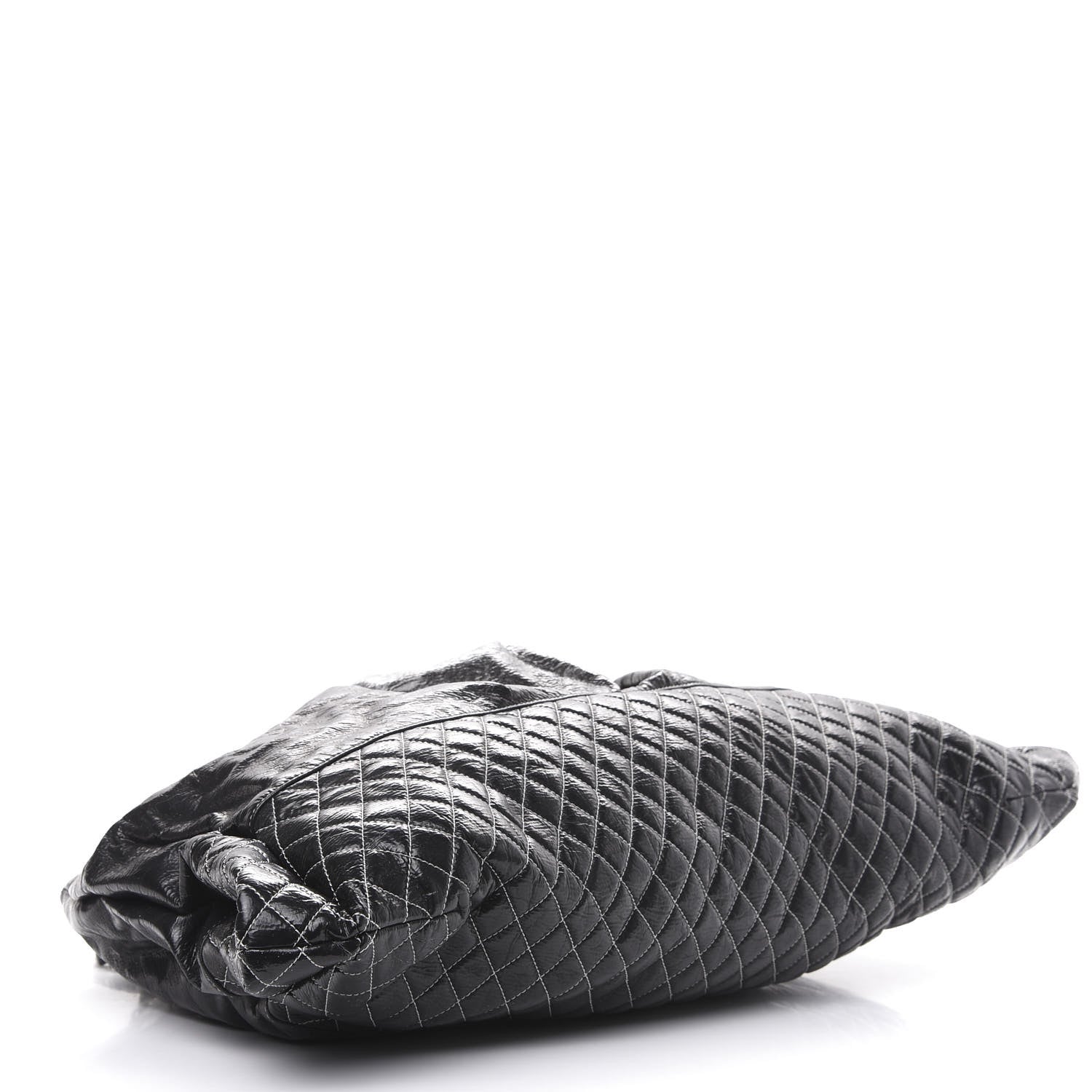 Chanel Vinyl Quilted Melrose Degrade Tote Black 4 of 12