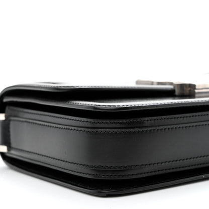 Saint Laurent Box Calfskin Monogram Medium Solferino Satchel Black 9 of 10