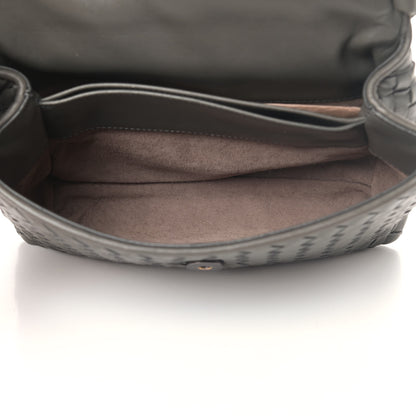 Bottega Veneta Nappa Intrecciato Baby Olimpia Shoulder Bag Steel 4 of 7