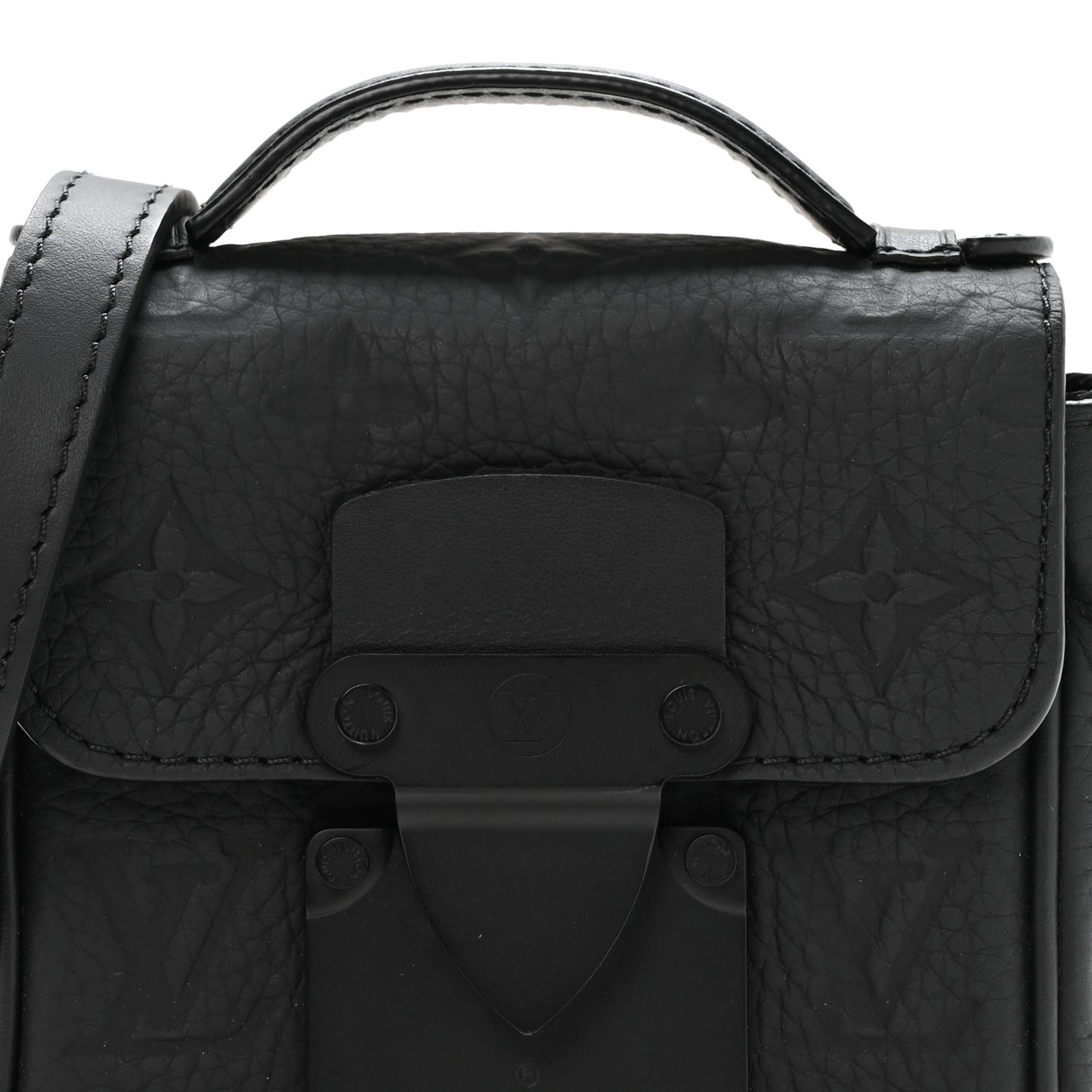 Taurillon Monogram Pico S Lock Ultra Black
