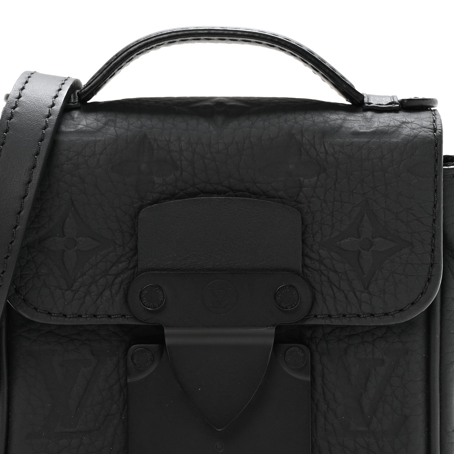 Louis Vuitton Taurillon Monogram Pico S Lock Ultra Black 7 of 9