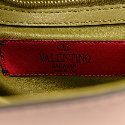 Valentino Garavani Vitello Crystal Embellished Small Glam Lock Rockstud Flap Green Multicolor 6 of 10