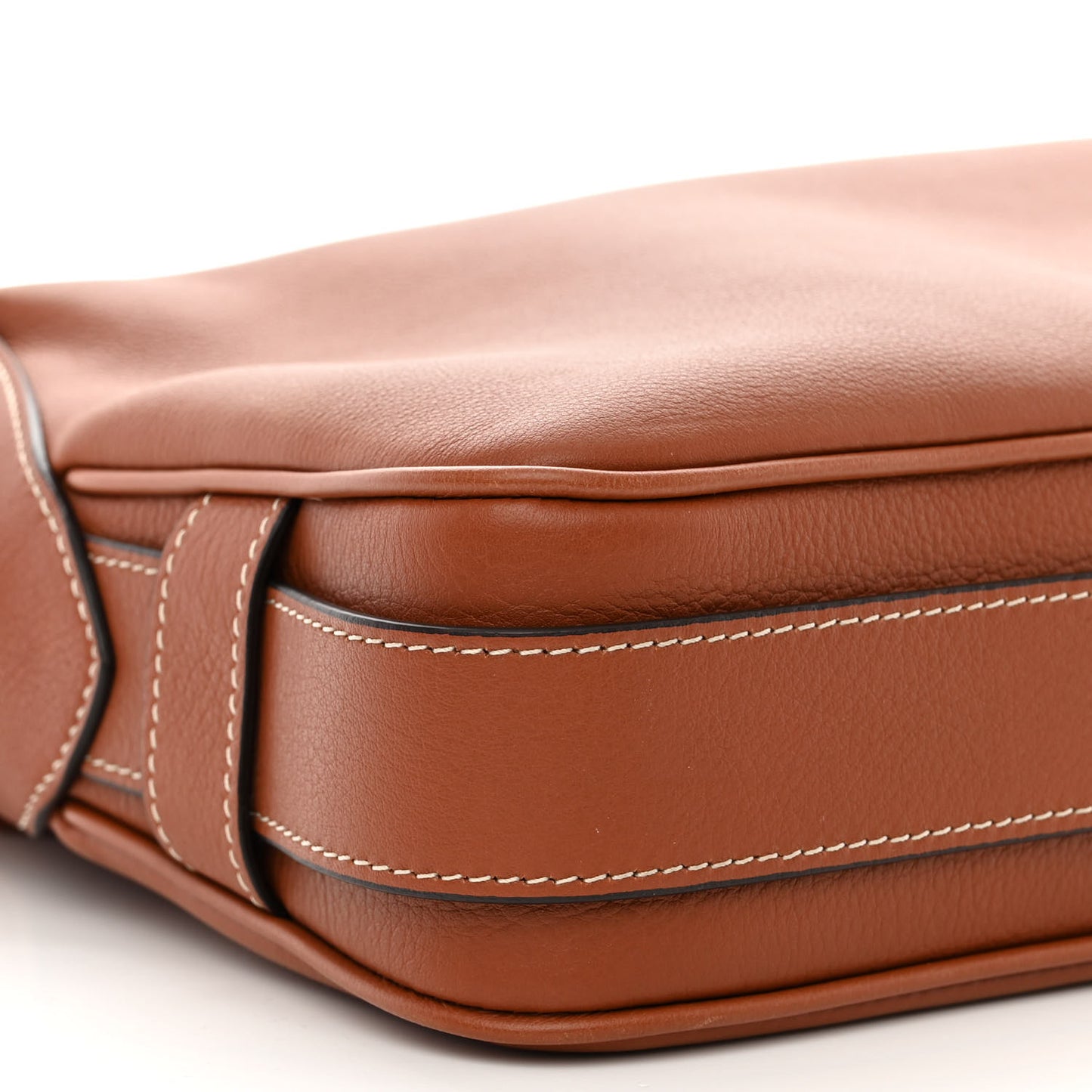 Supple Calfskin Medium Romy Shoulder Bag Tan