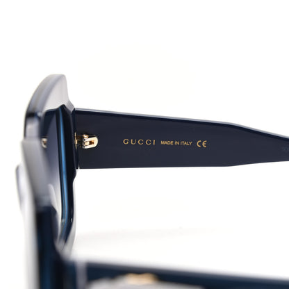 Gucci Acetate Square Web Frame GG0178S Sunglasses Navy 5 of 9