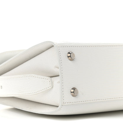Balenciaga Patent Calfskin Lizard Embossed Medium Ghost Shoulder Bag Optic White 8 of 13