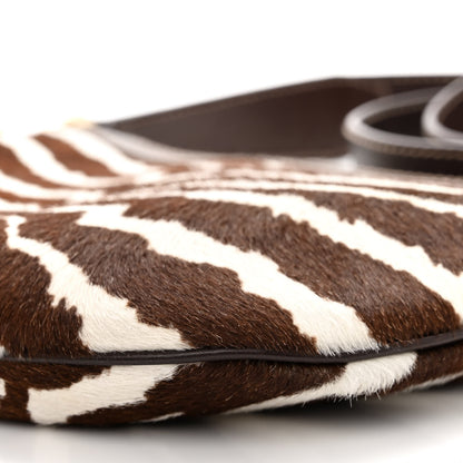 Gucci Pony Hair Zebra Print Crossbody Bag Brown 10 of 10