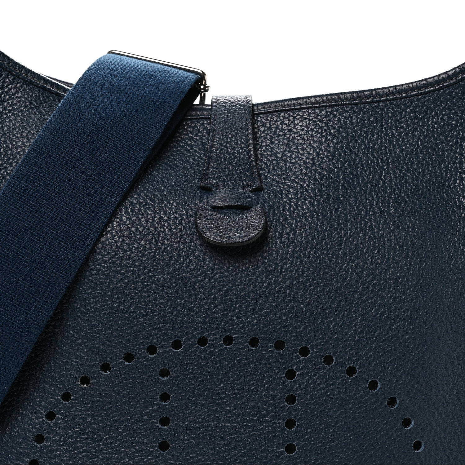 Hermes Taurillon Clemence EVELYNE III GM Blue De Prusse 8 of 10