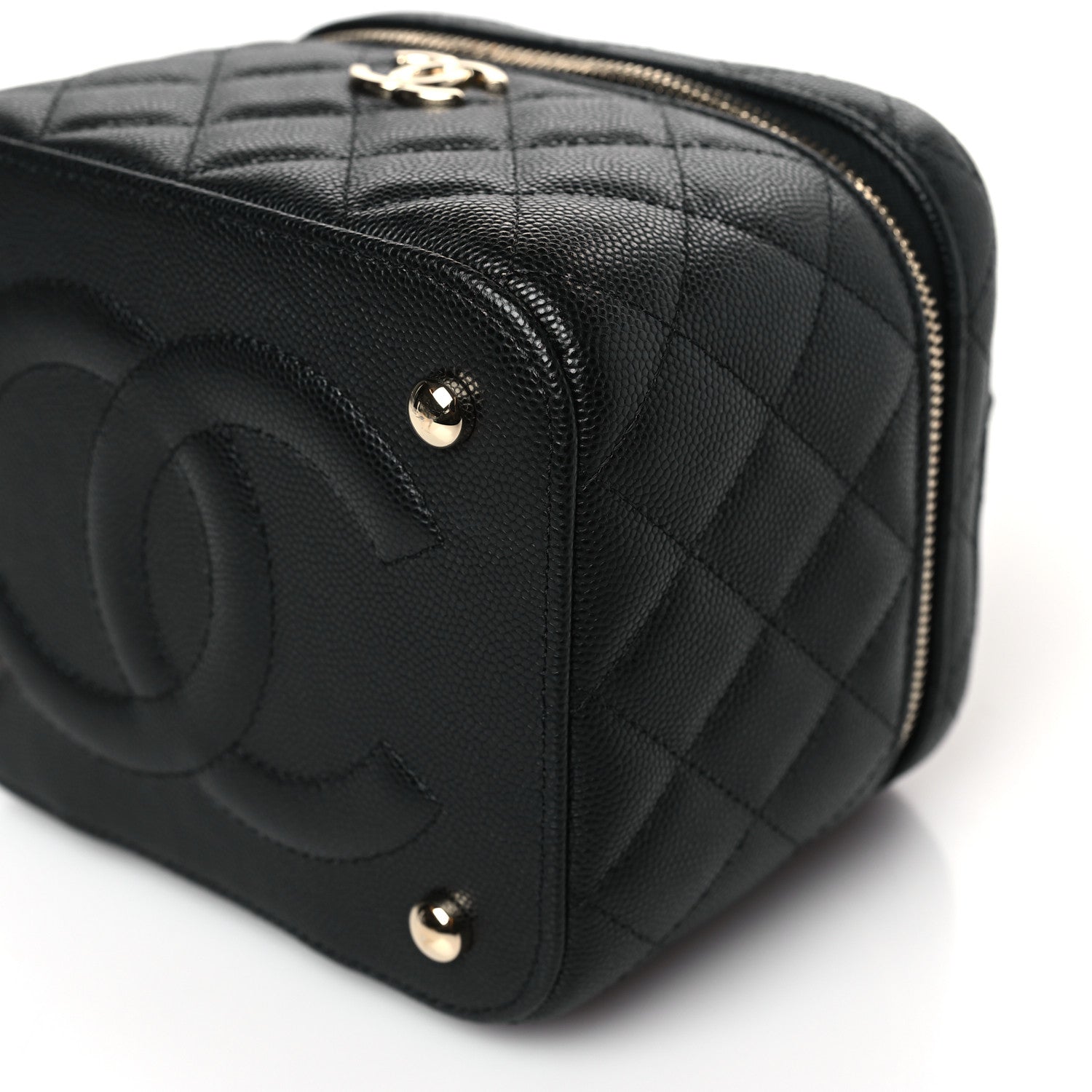 Chanel Caviar Quilted Small CC Vanity Case Black 9 of 10