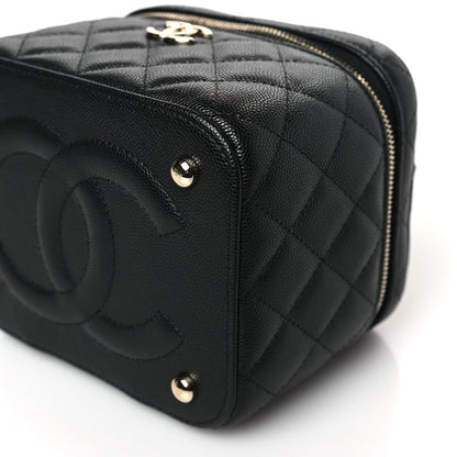 Chanel Caviar Quilted Small CC Vanity Case Black 9 of 10