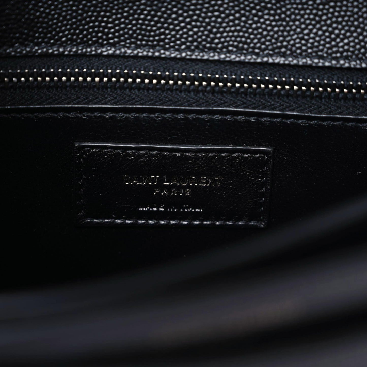 Grain De Poudre Monogram Cassandra Clasp Bag Black