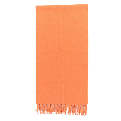 Hermes Cashmere Fringe Scarf Orange 3 of 4