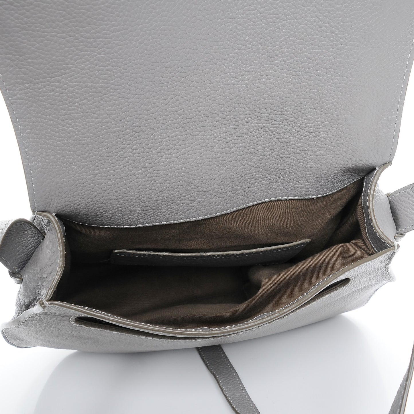 Calfskin Medium Marcie Round Crossbody Bag Cashmere Grey