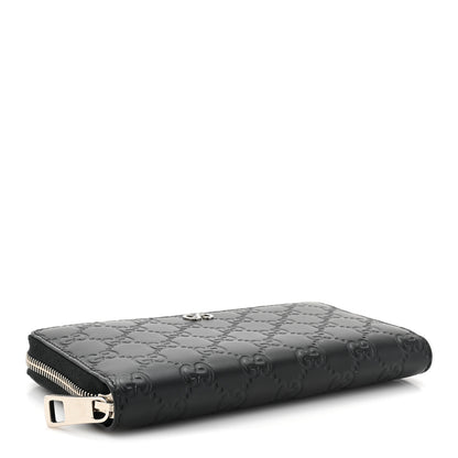 Gucci Guccissimma Signature Dorian Zip Around Wallet Black 4 of 13