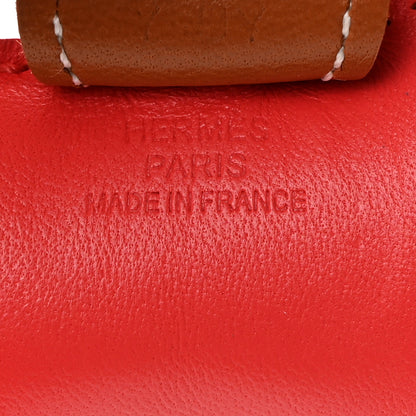 Hermes Milo Lambskin Grigri Rodeo Horse Bag Charm PM Rose Texas Bleu Zanzibar Gold 3 of 5